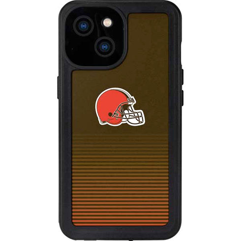 NFL Cleveland Browns Breakaway iPhone 15 Waterproof Case